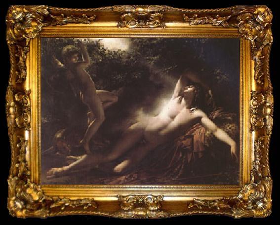 framed  Anne-Louis Girodet-Trioson The Sleep of Endymion (mk05), ta009-2